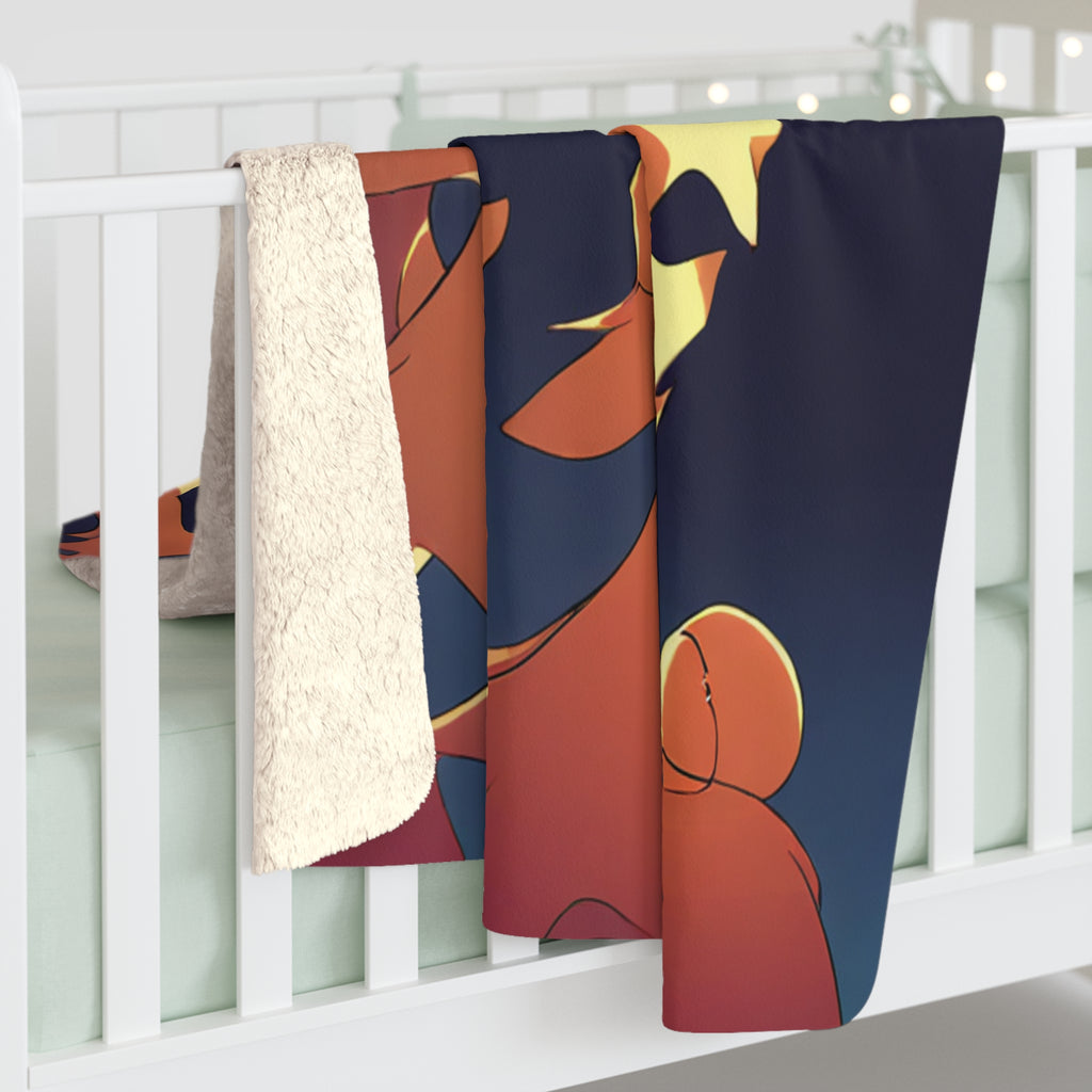 Puppet Theater Apprentice Backstage Sherpa Throw Blanket