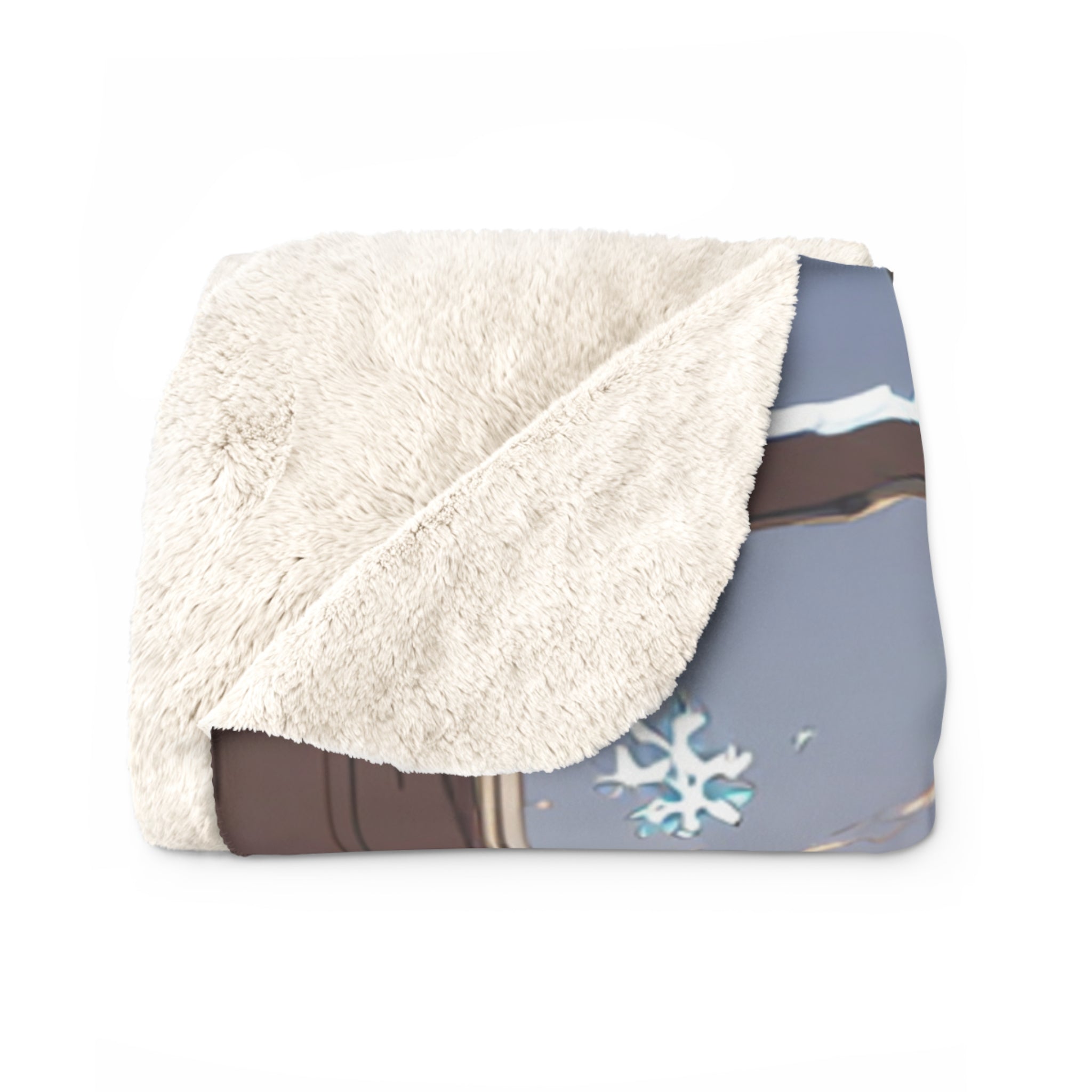 Funeral Florist White Chrysanthemums Sherpa Throw Blanket