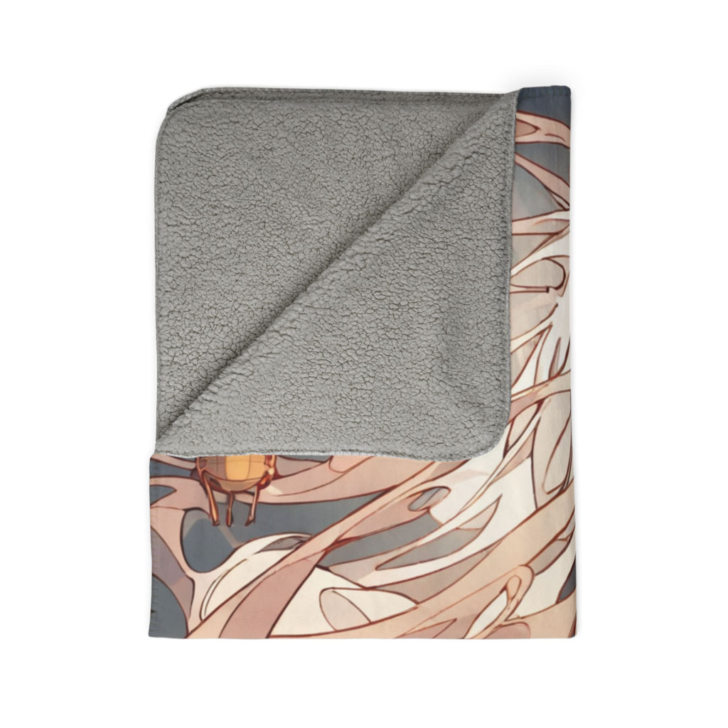 Wind Chime Tuner Coat Sherpa Fleece Throw Blanket