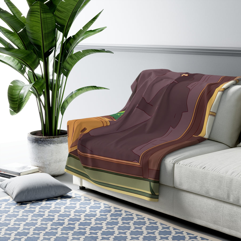 Tatami Room Memory Sherpa Throw Blanket