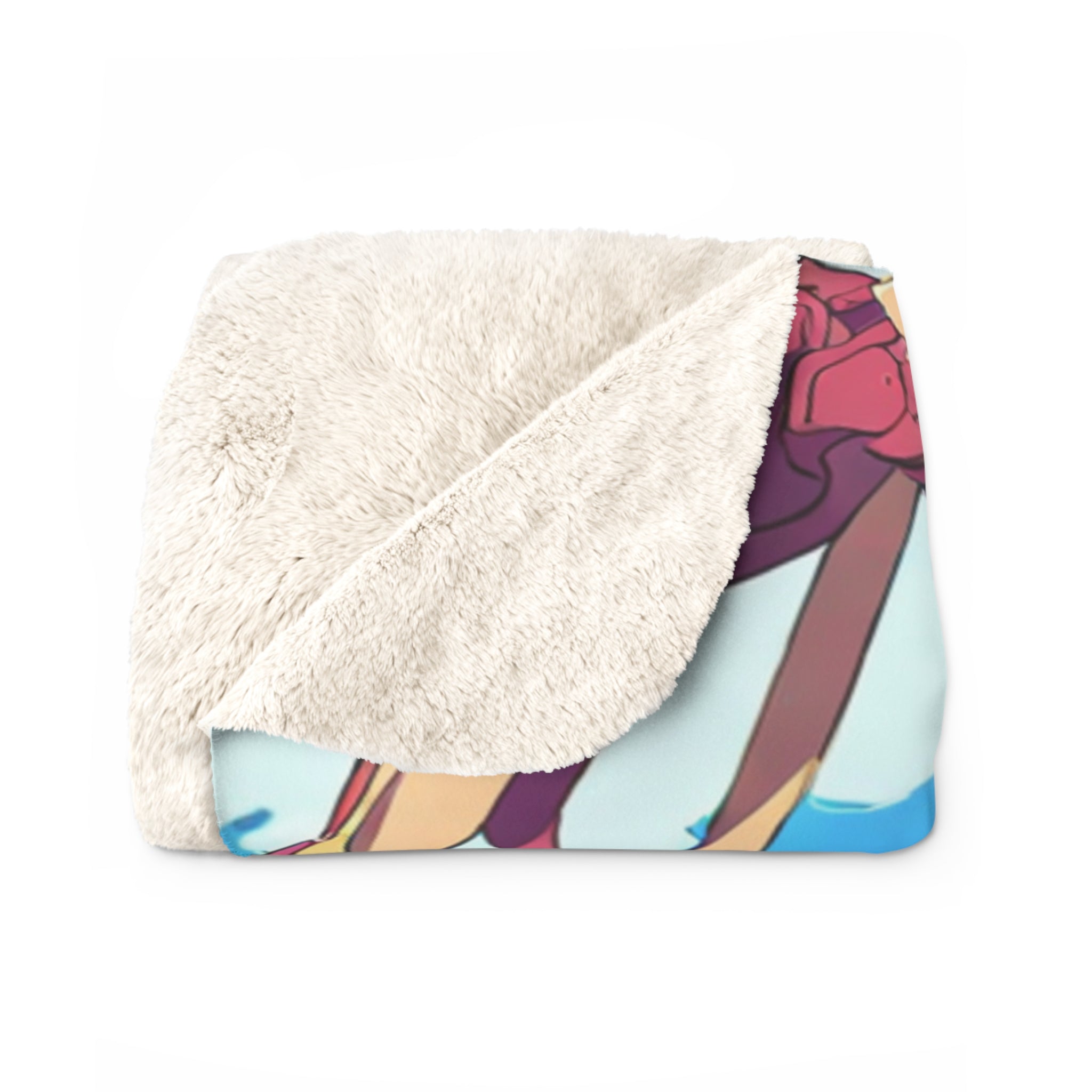 Starfish Sorter's Midday Sherpa Throw Blanket
