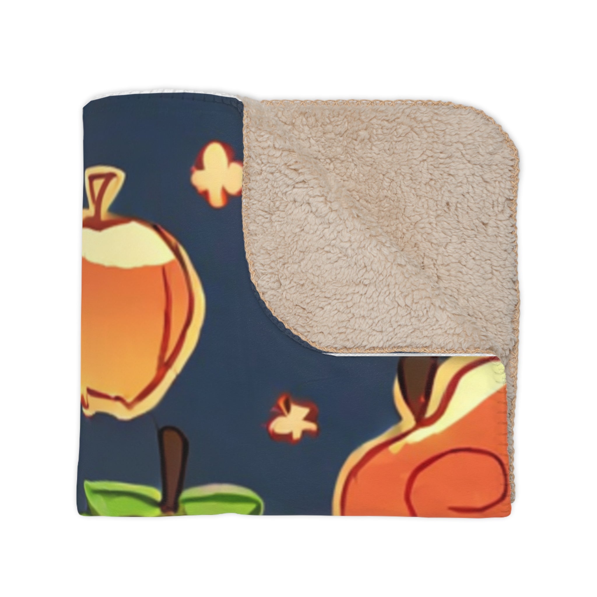 Candy Apple Inspector at the Festival Stall Sherpa Throw Blanket