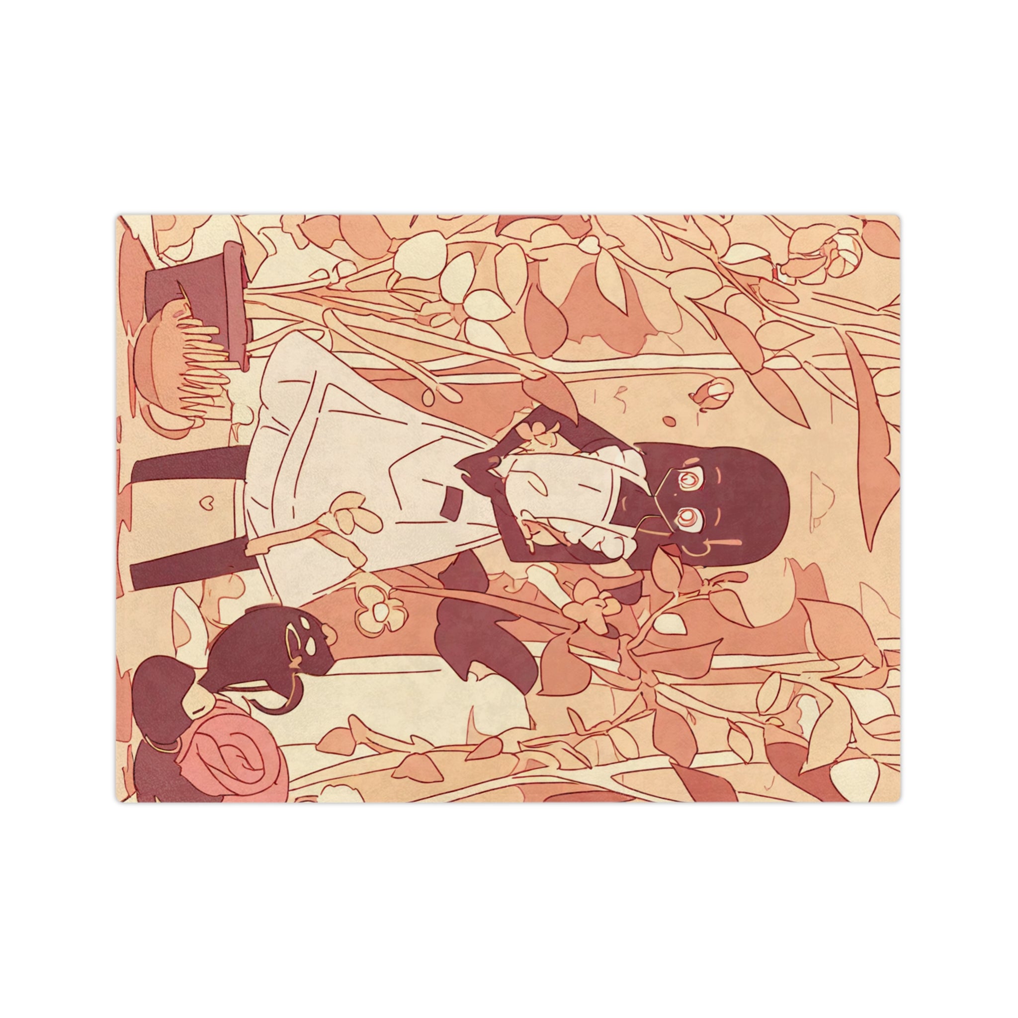 Memory Florist at the Dried Bouquet Shop Velveteen Throw Blanket