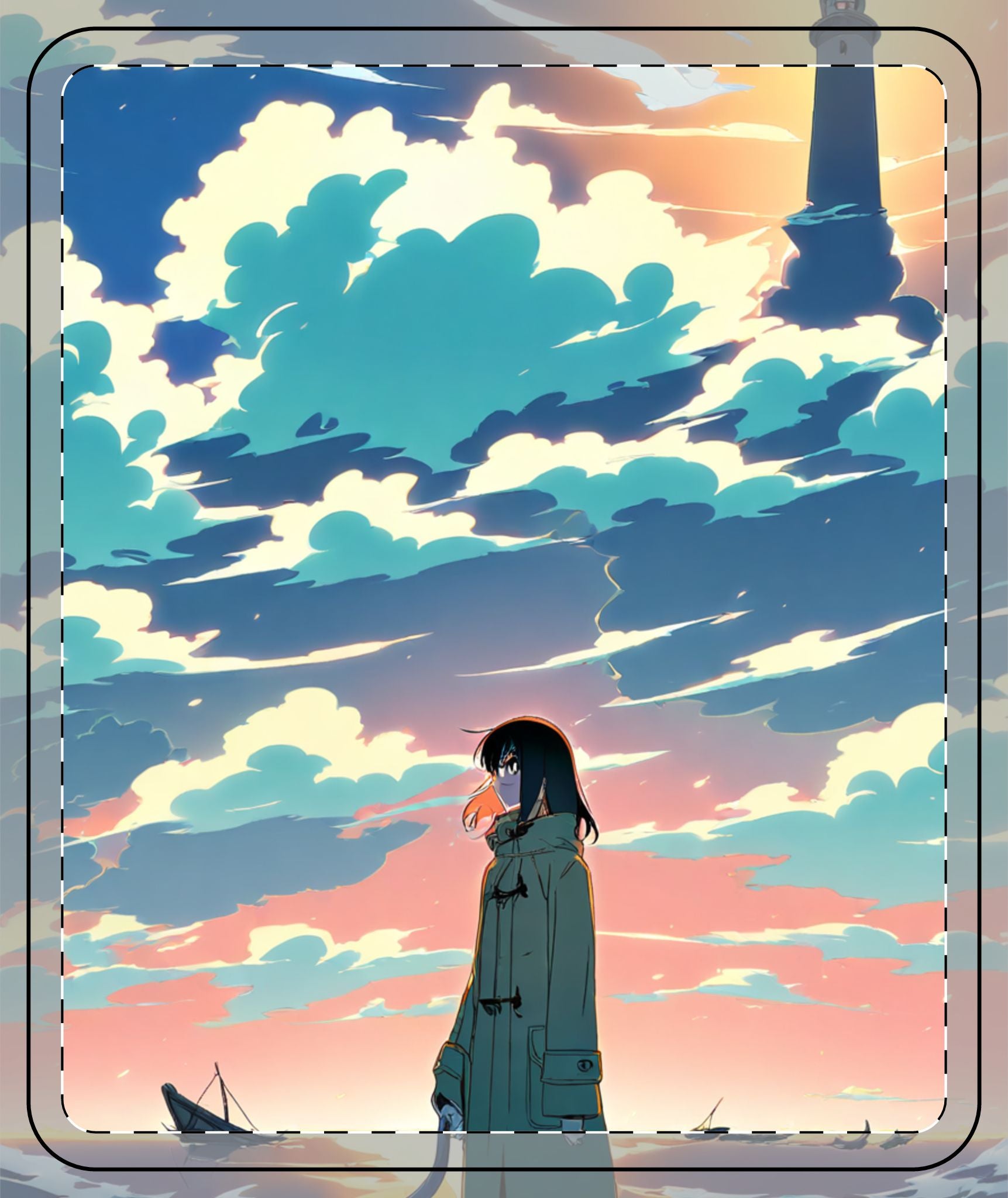 Lighthouse Supply Runner Petrels Fleece Throw Blanket