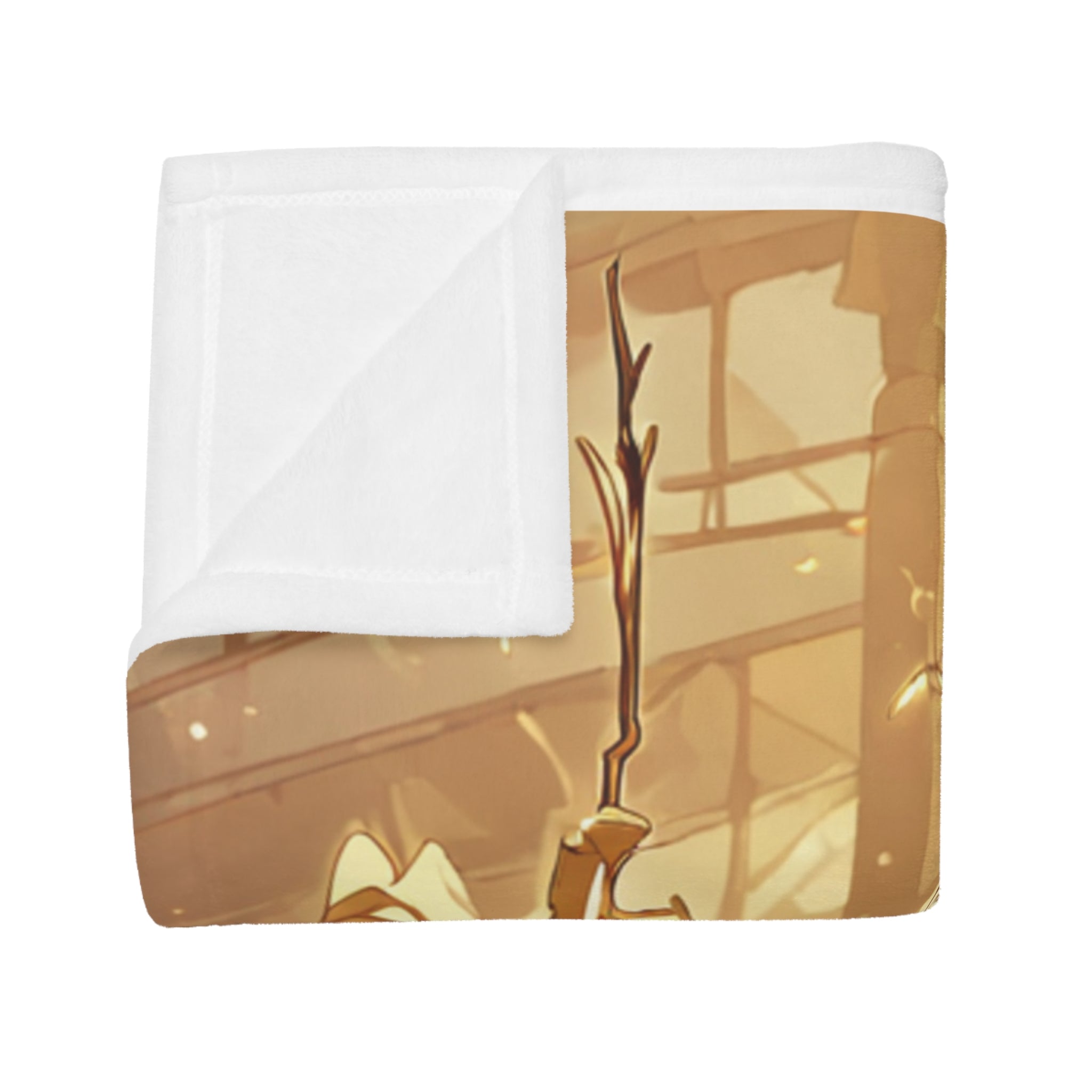 Washi Maker at the Ginkgo Vat Sherpa Throw Blanket
