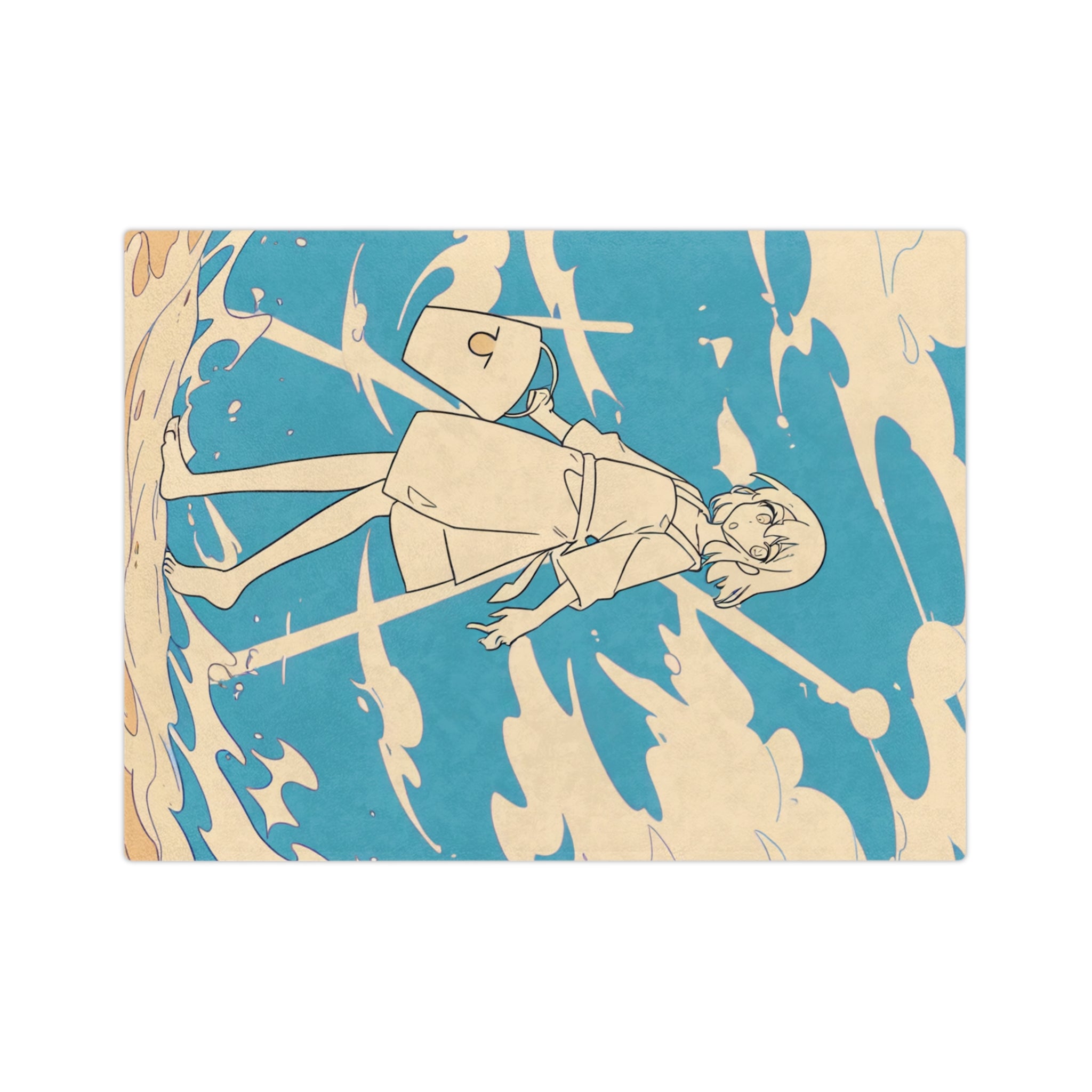 Firefly Squid Beach Gatherer Velveteen Throw Blanket