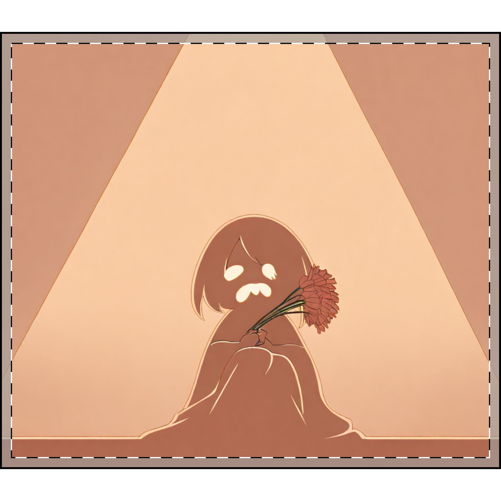 Dried Flower Shadow Puppeteer Velveteen Throw Blanket