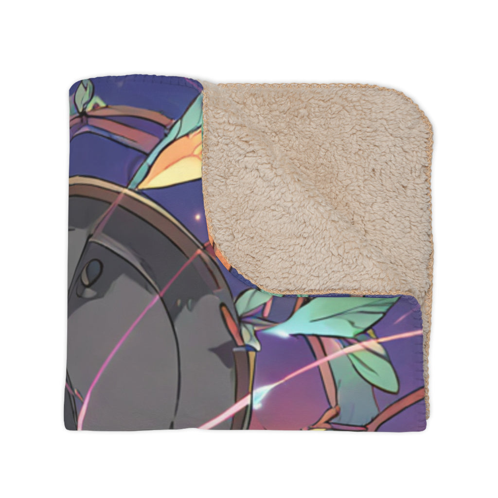 Satellite Technician on the Ridge Velveteen Throw Blanket