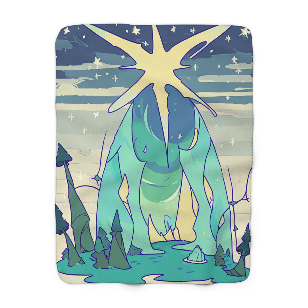 Aurora Pond Stargazer Sherpa Throw Blanket