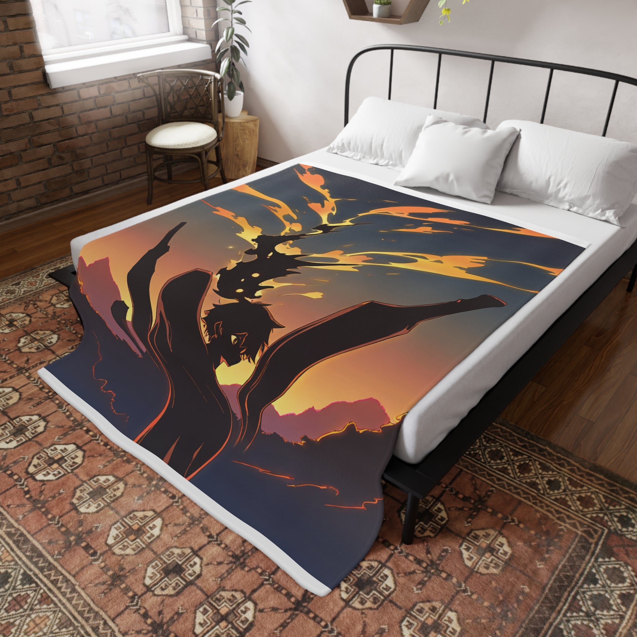 Charcoal Burner at Mountain Kiln Sherpa Throw Blanket