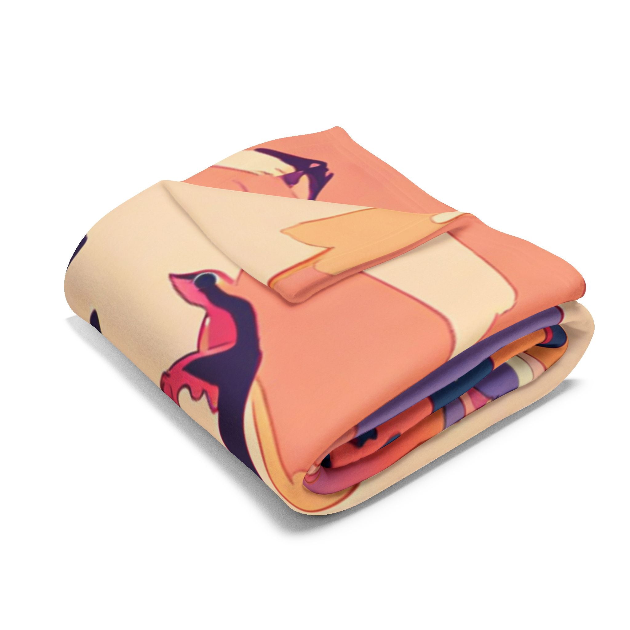 Salt Flat Raker at Rose-Dusk Water Arctic Fleece Throw Blanket