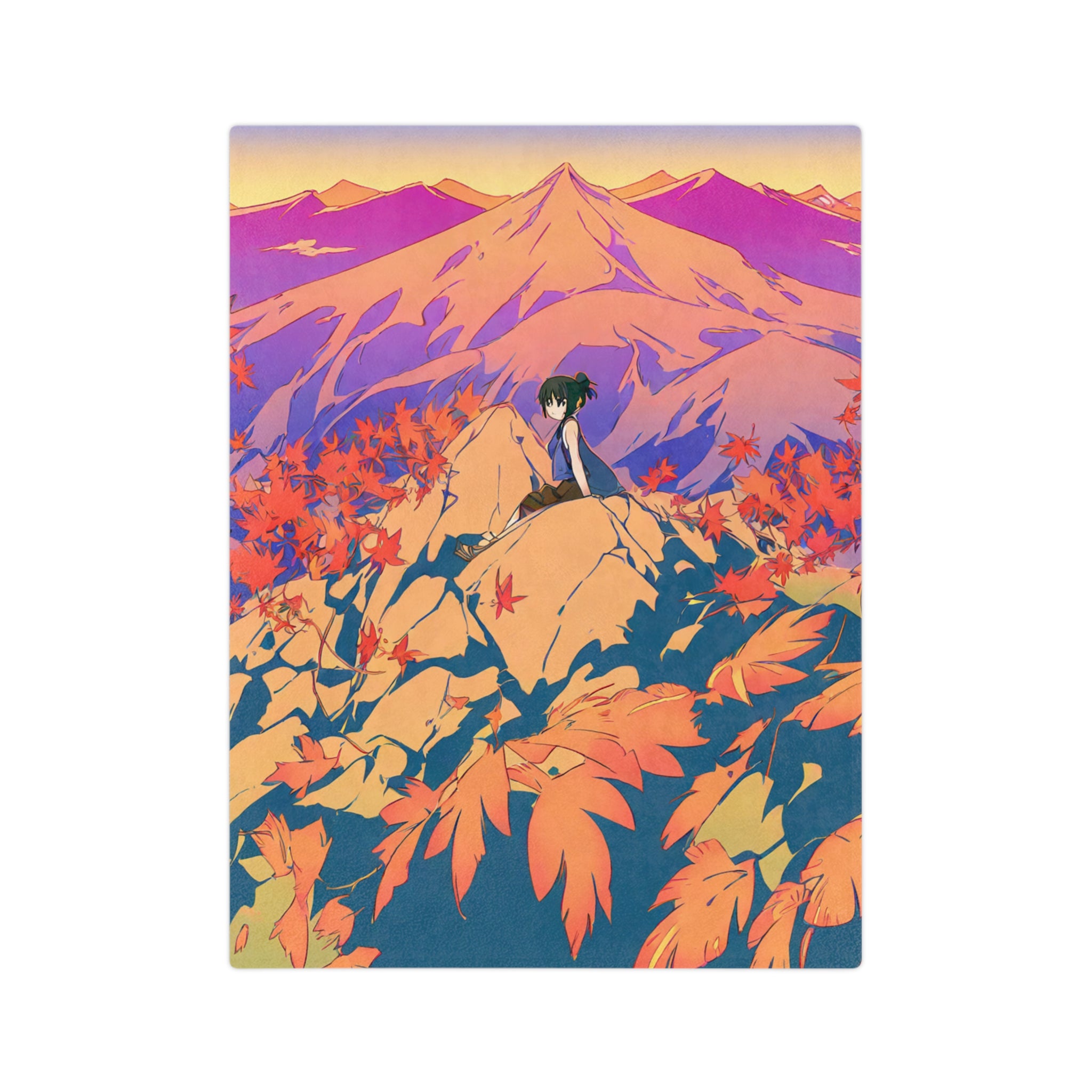 Palanquin Bearer at the Rust Mile Velveteen Throw Blanket