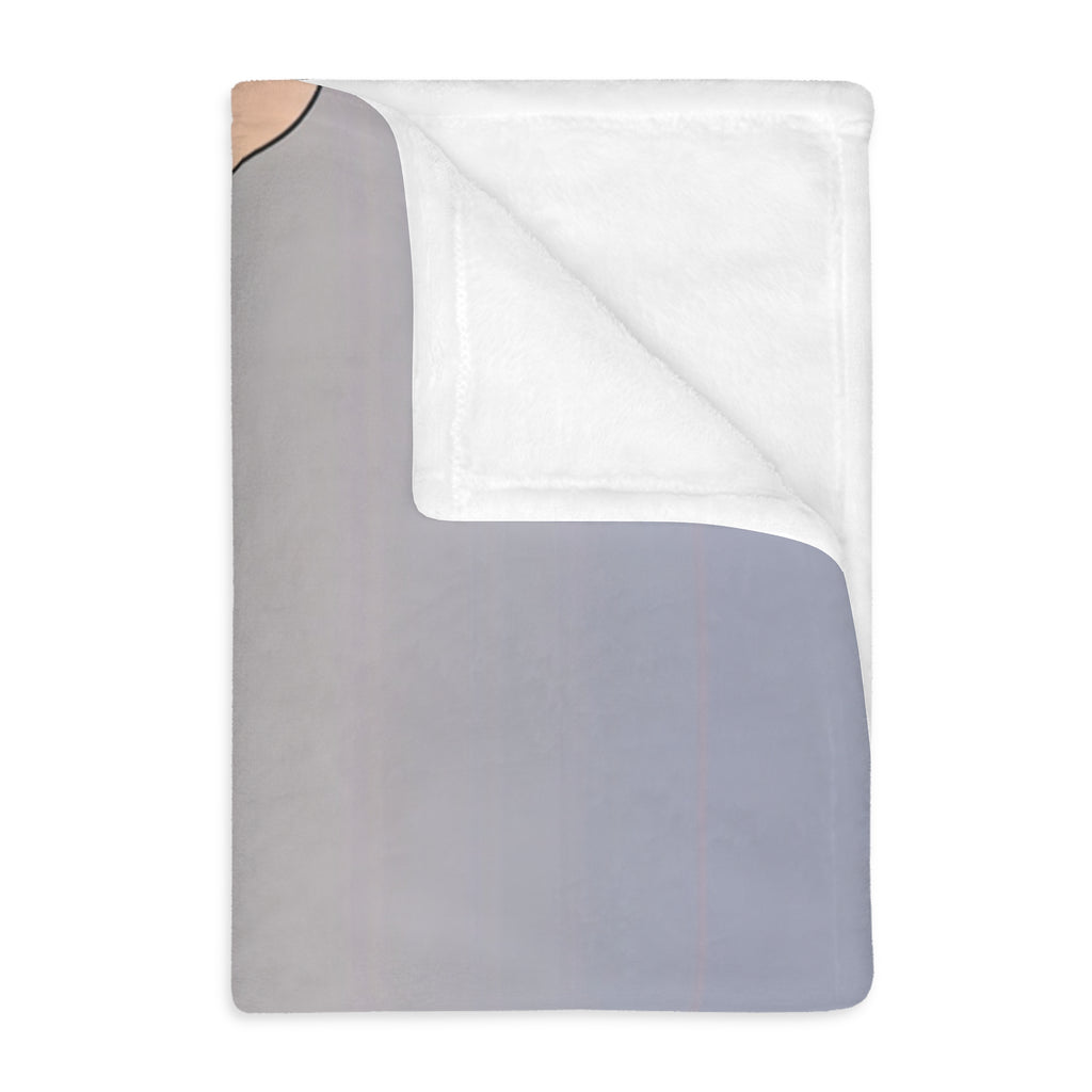 Boat Painter at Smoke-Gray Tide Velveteen Throw Blanket