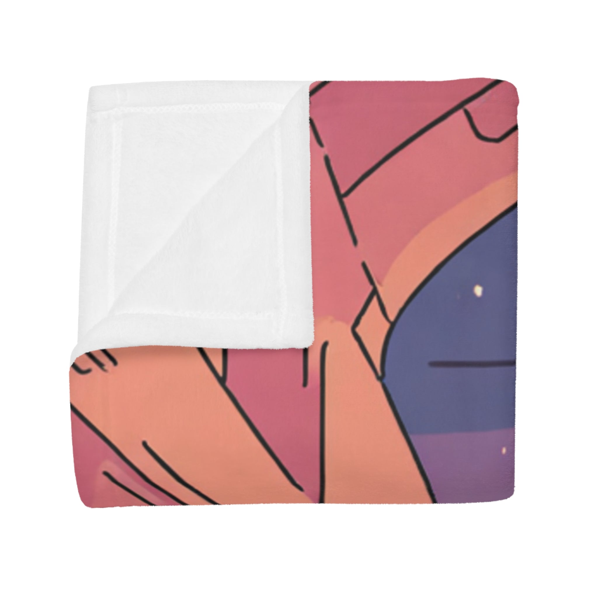 Lost Letter Reader in Lavender Alley Plush Fleece Throw Blanket
