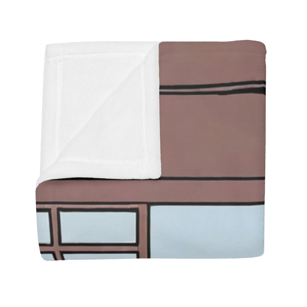Rooftop Garden Nap Anime Fleece Throw Blanket