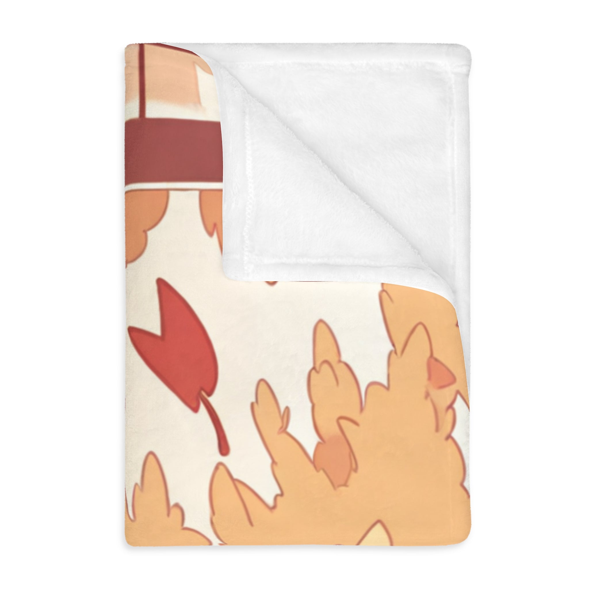 Wind Chime Tuner on the Autumn Veranda Velveteen Throw Blanket