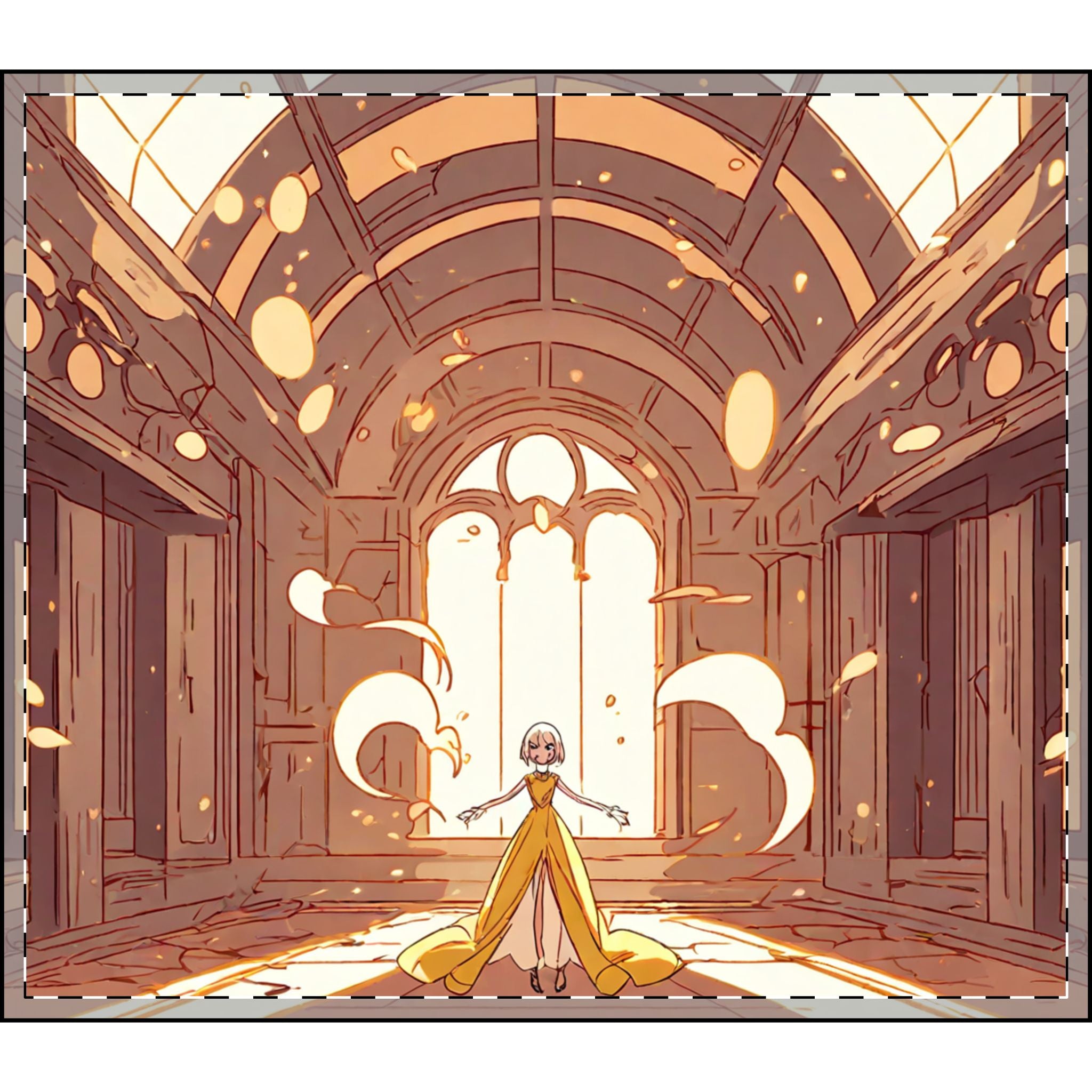 Sunbeam Choreographer in Abandoned Ballroom Velveteen Throw Blanket