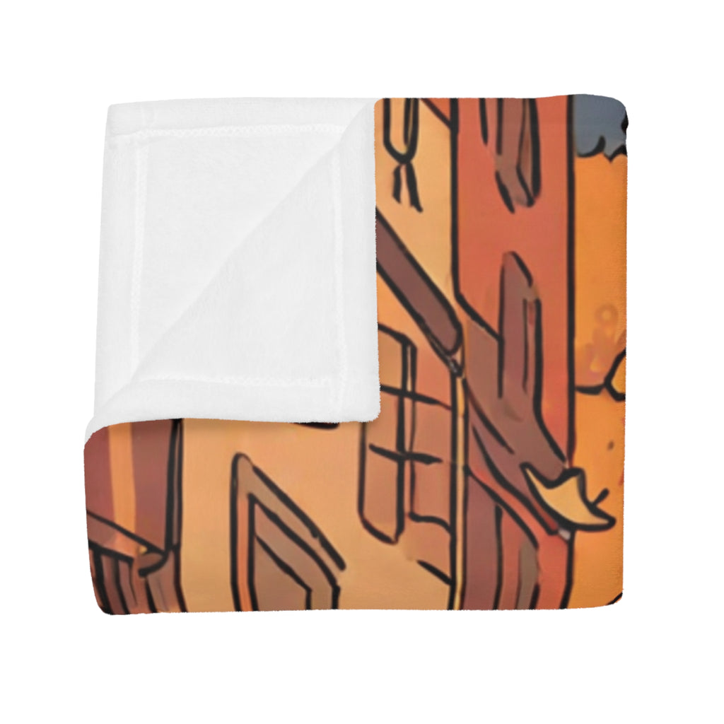 Sweet Potato Baker Evening Fleece Throw Blanket