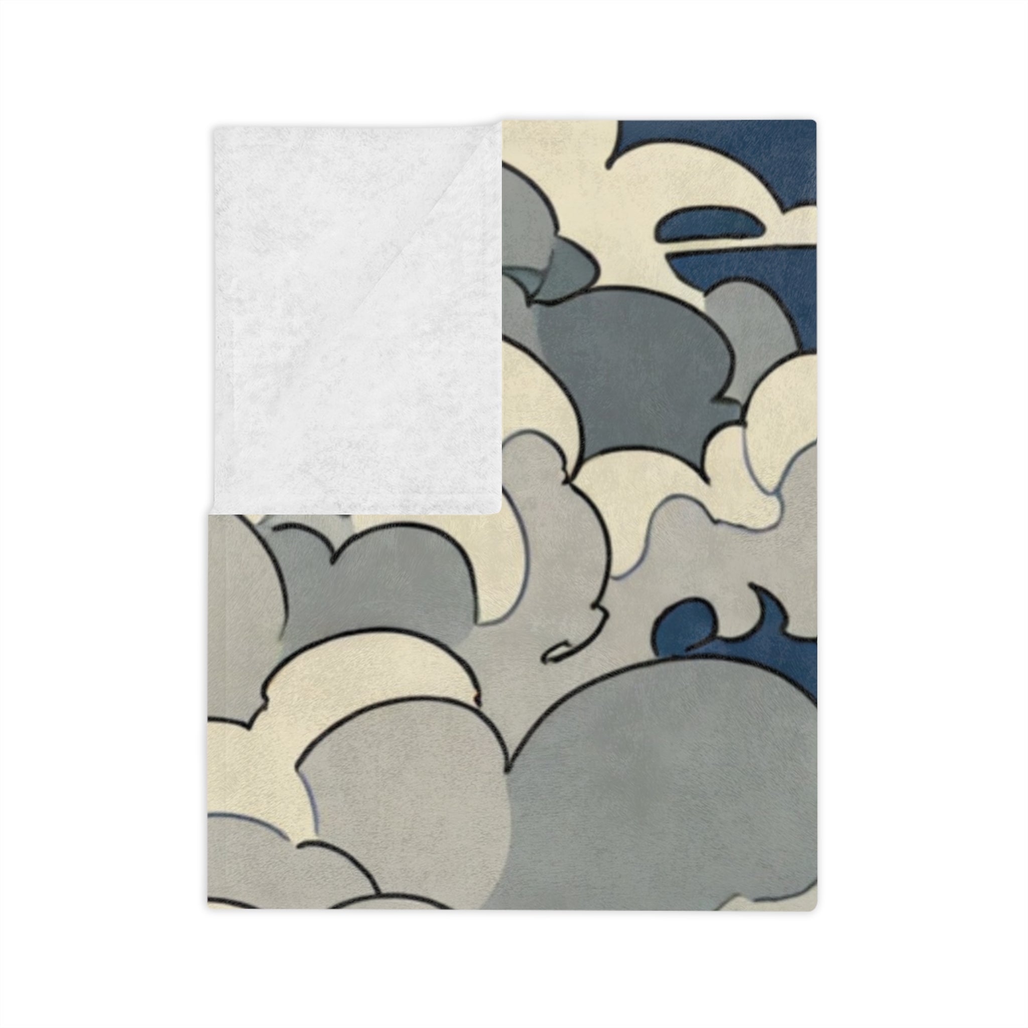 Moonlit Tide Pool Polisher Velveteen Throw Blanket