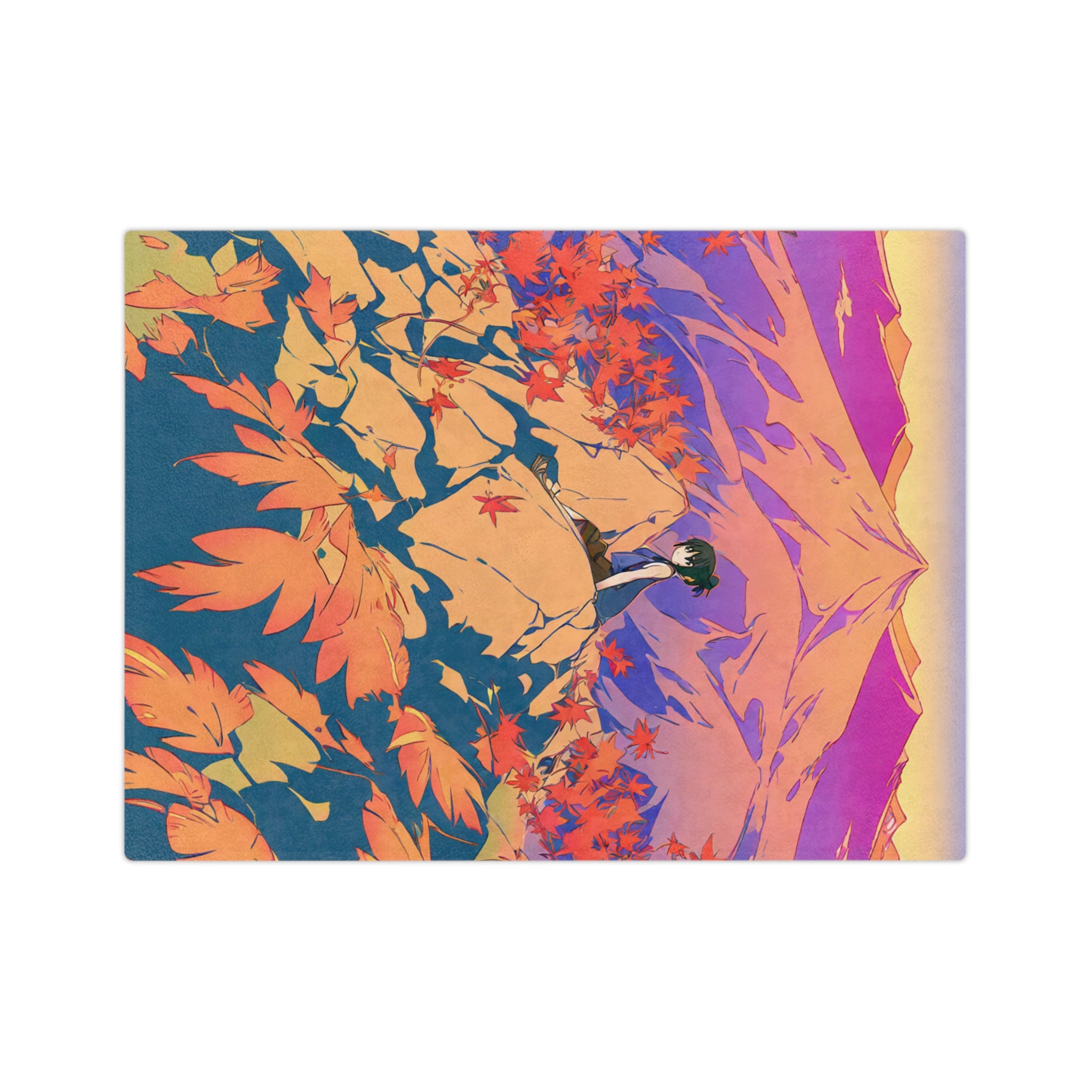 Palanquin Bearer at the Rust Mile Velveteen Throw Blanket