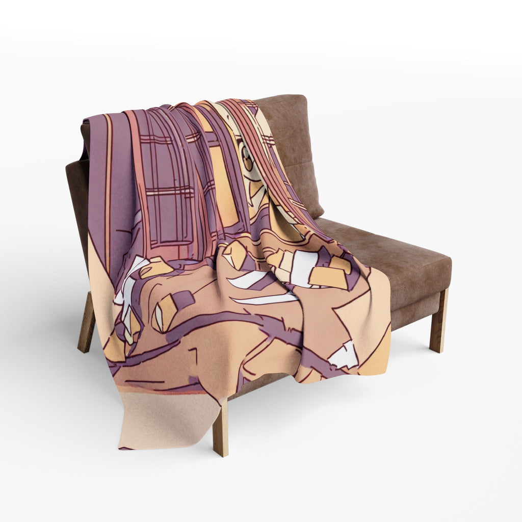 Origami Crane by the Open Window Arctic Fleece Throw Blanket