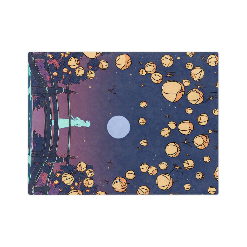 Night-Soil Collector at the Canal Bridge Velveteen Throw Blanket