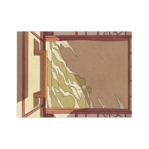 Anime Character Room Scene Velveteen Throw Blanket