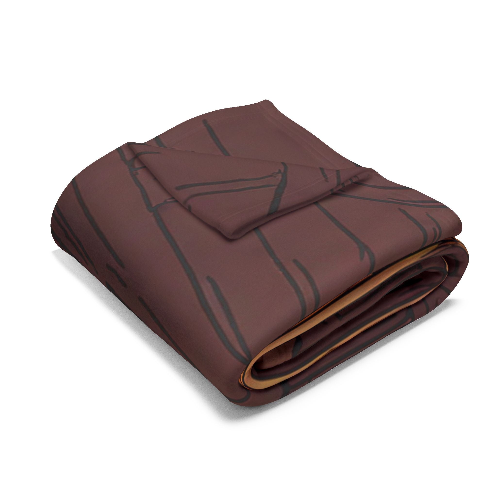 Persimmon Dyer in the Rust-Stained Workshop Fleece Throw Blanket