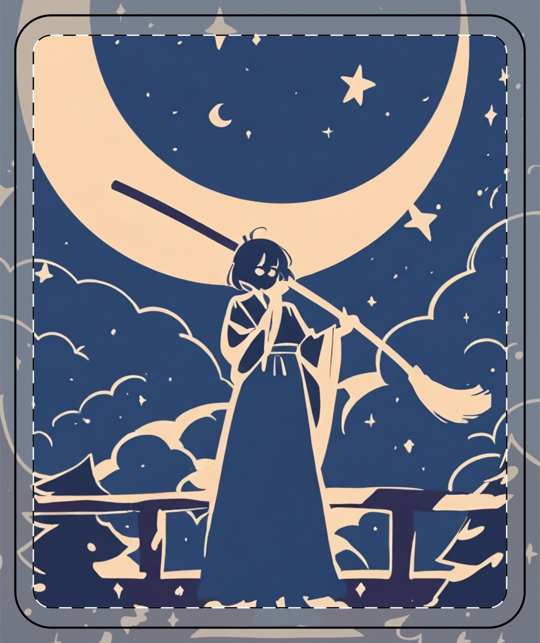 Moon Viewing Platform Sweeper Fleece Throw Blanket