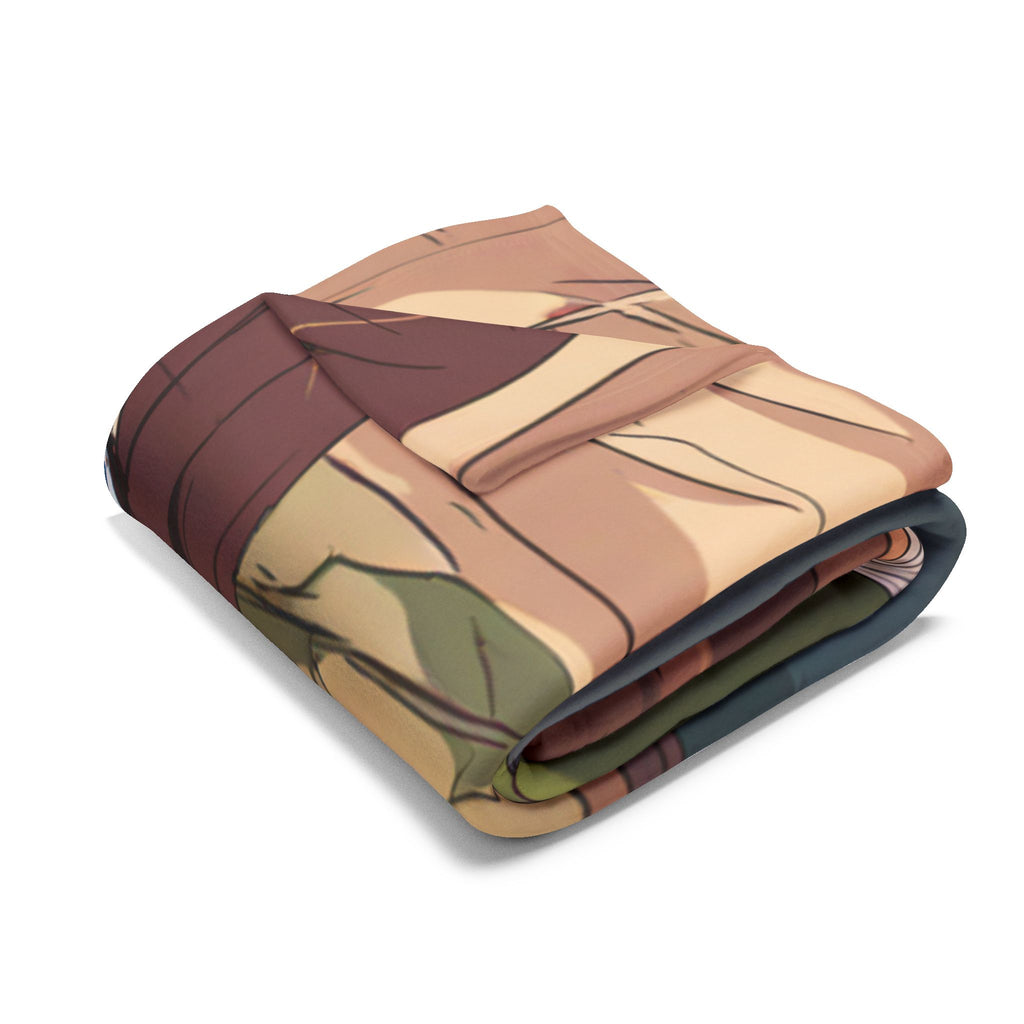 Bookbinder Apprentice Onto Spine Fleece Throw Blanket