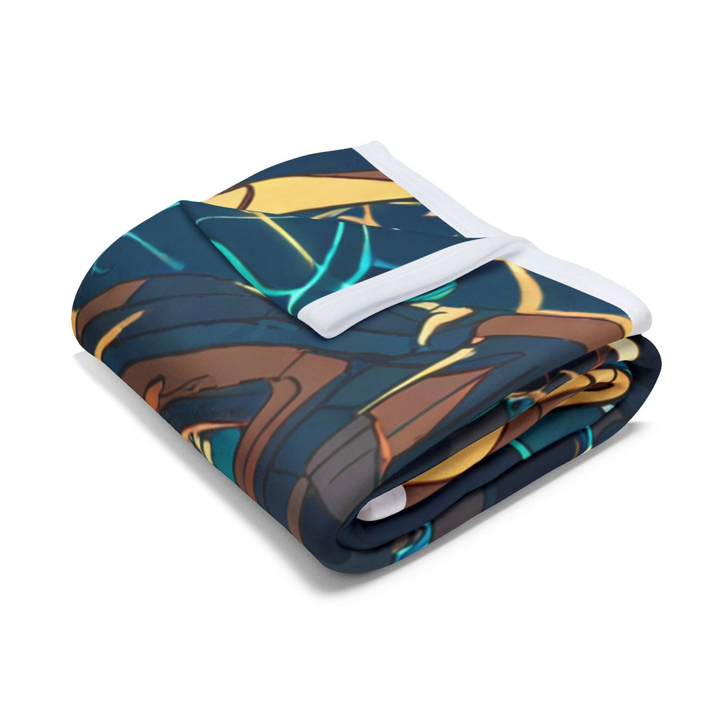 Night Ferry Operator Coat Fleece Throw Blanket