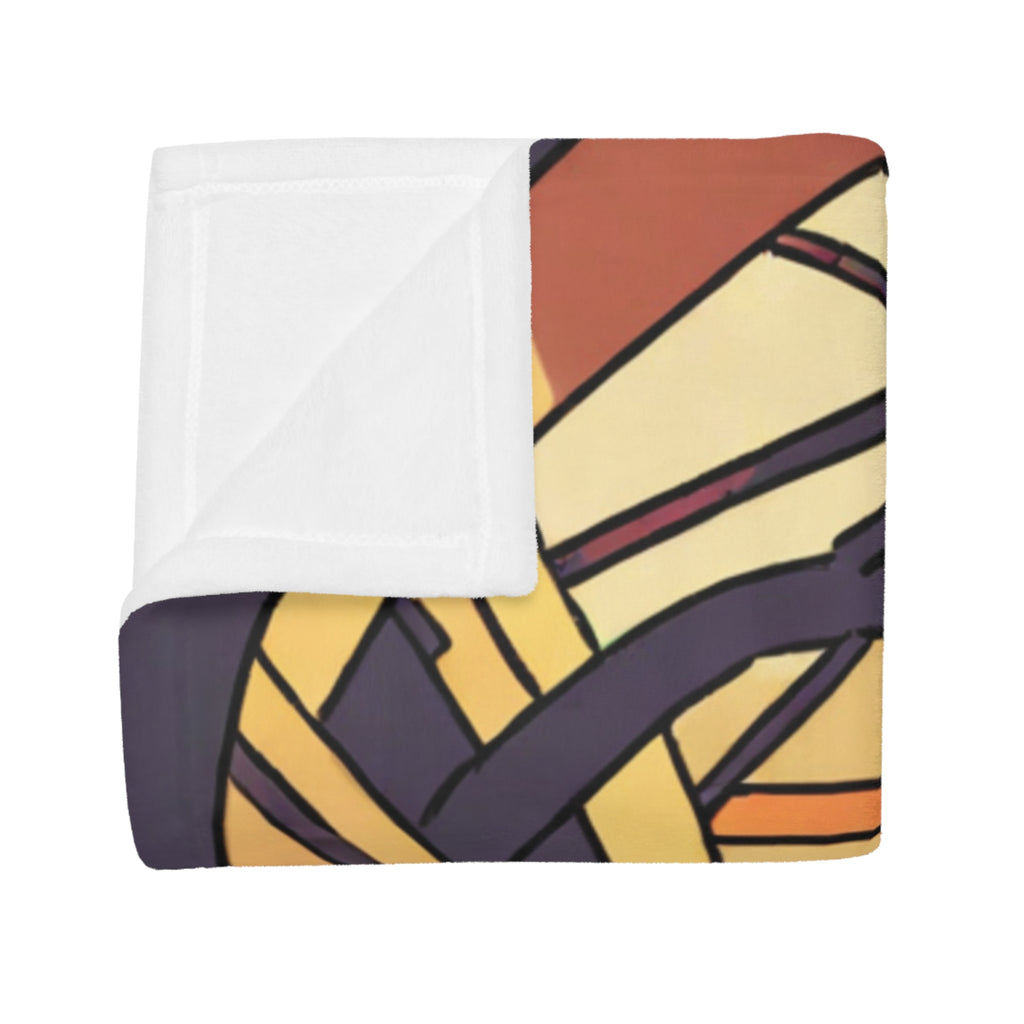 Night Market Noodle Archway Plush Fleece Throw Blanket