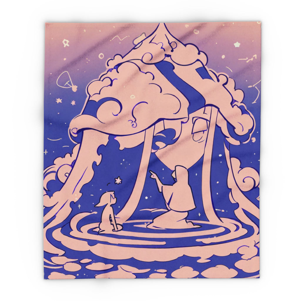 Traveling Star Map Seller Fleece Throw Blanket