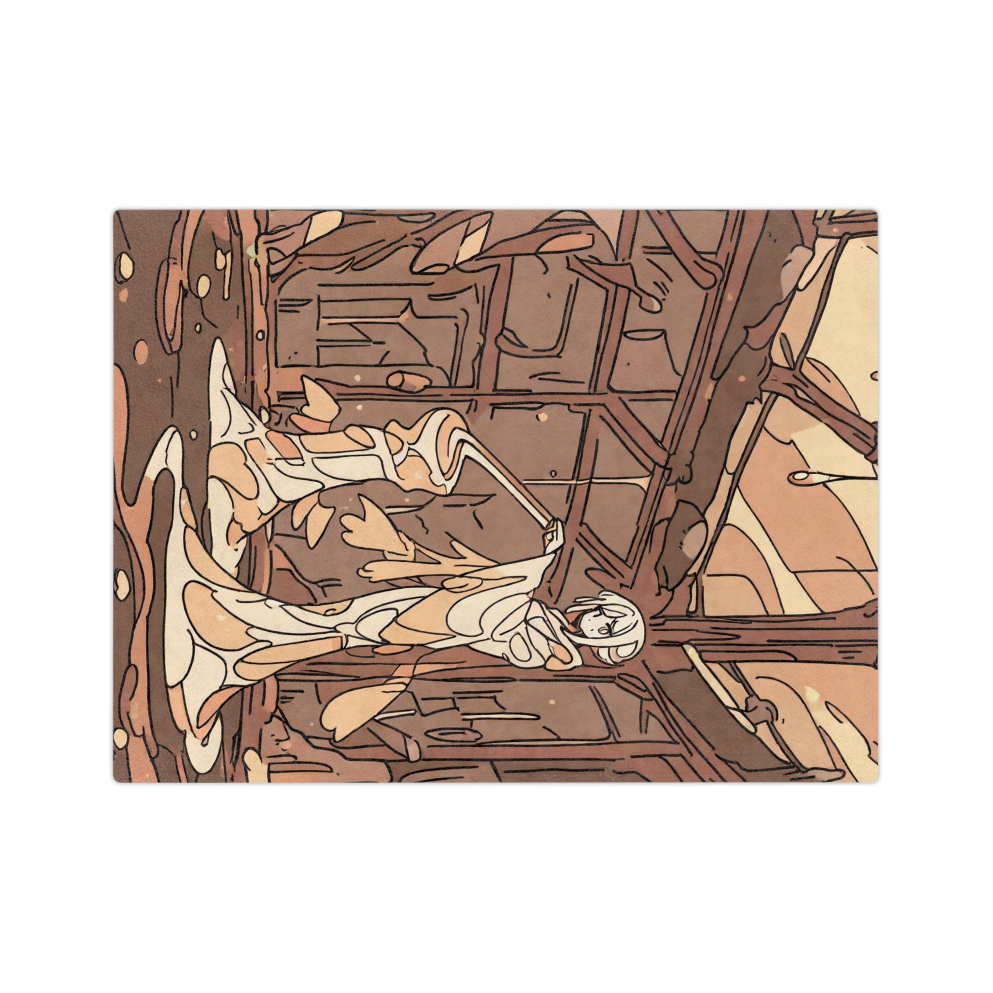 Last Attendant at the Valley Bathhouse Velveteen Throw Blanket