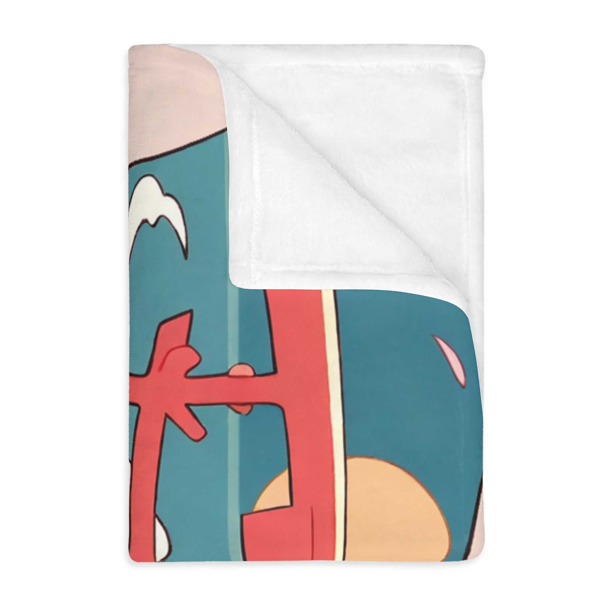 Kite Maker on the Windy Hill Velveteen Throw Blanket