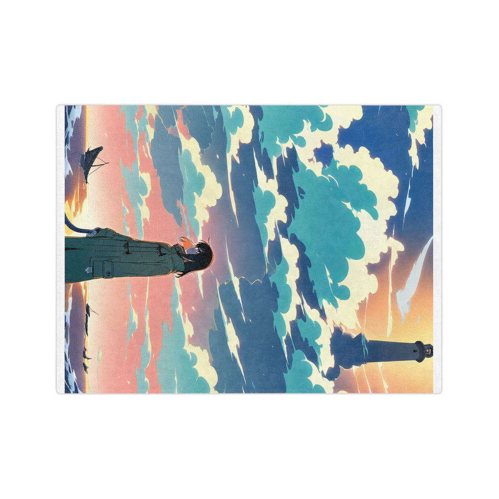 Lighthouse Supply Runner Petrels Fleece Throw Blanket
