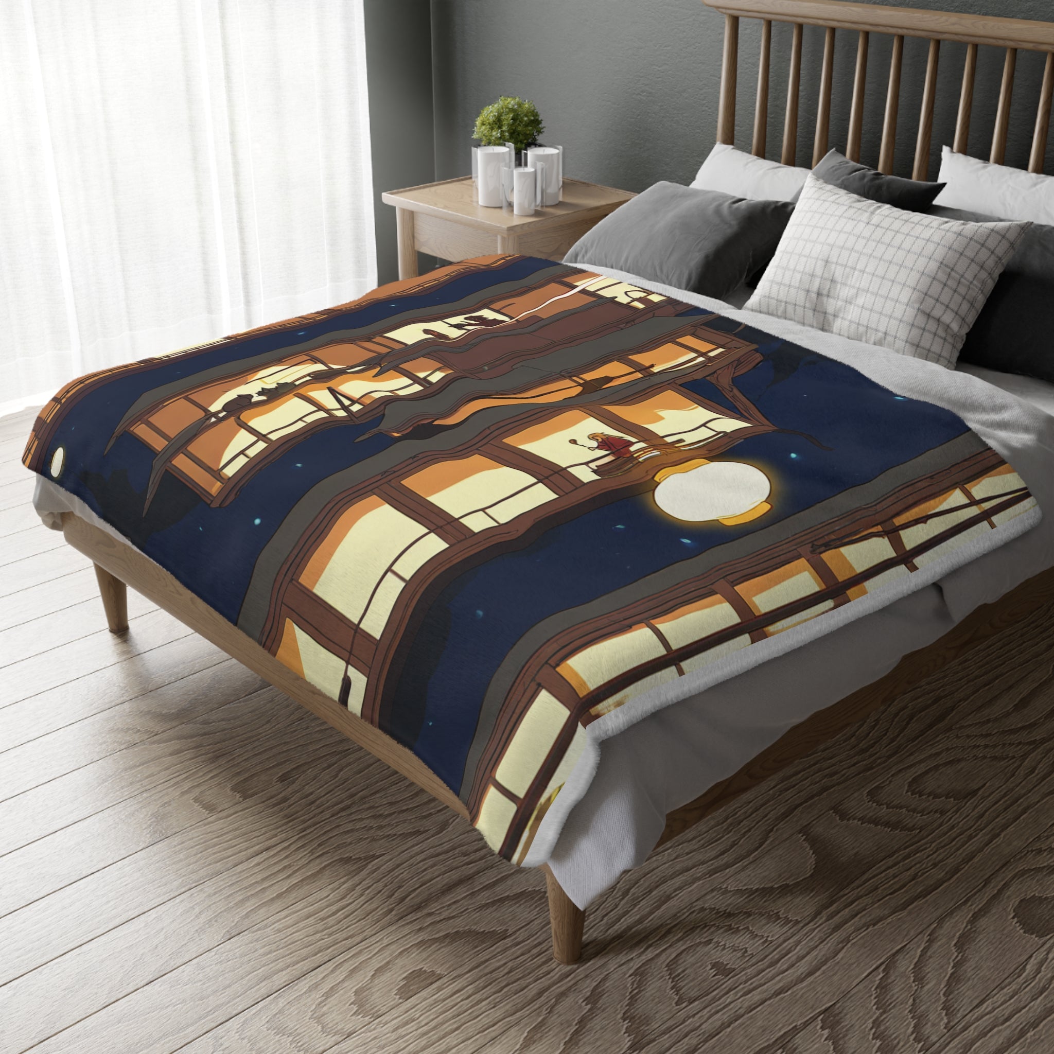 Wandering Cook Burner Cart Fleece Throw Blanket
