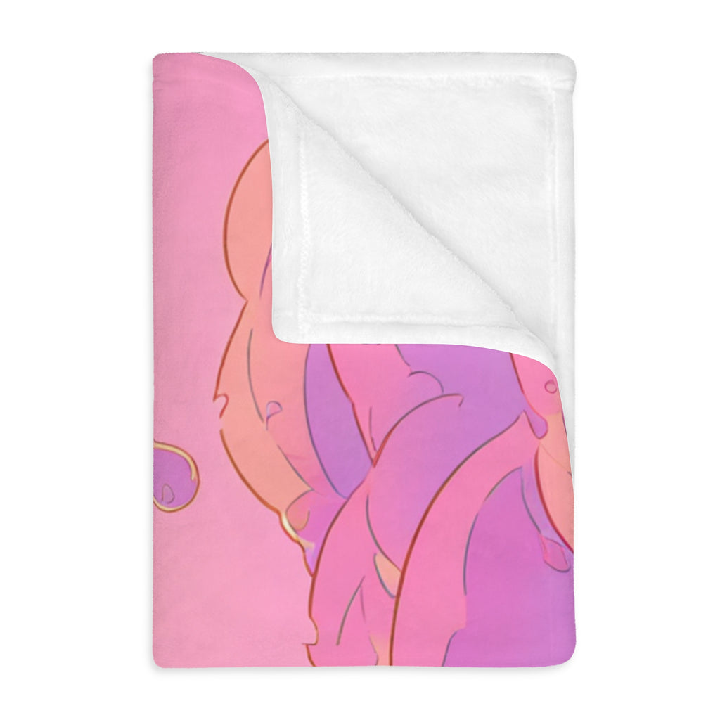 Dawn-Pink Balloon Mender Velveteen Throw Blanket