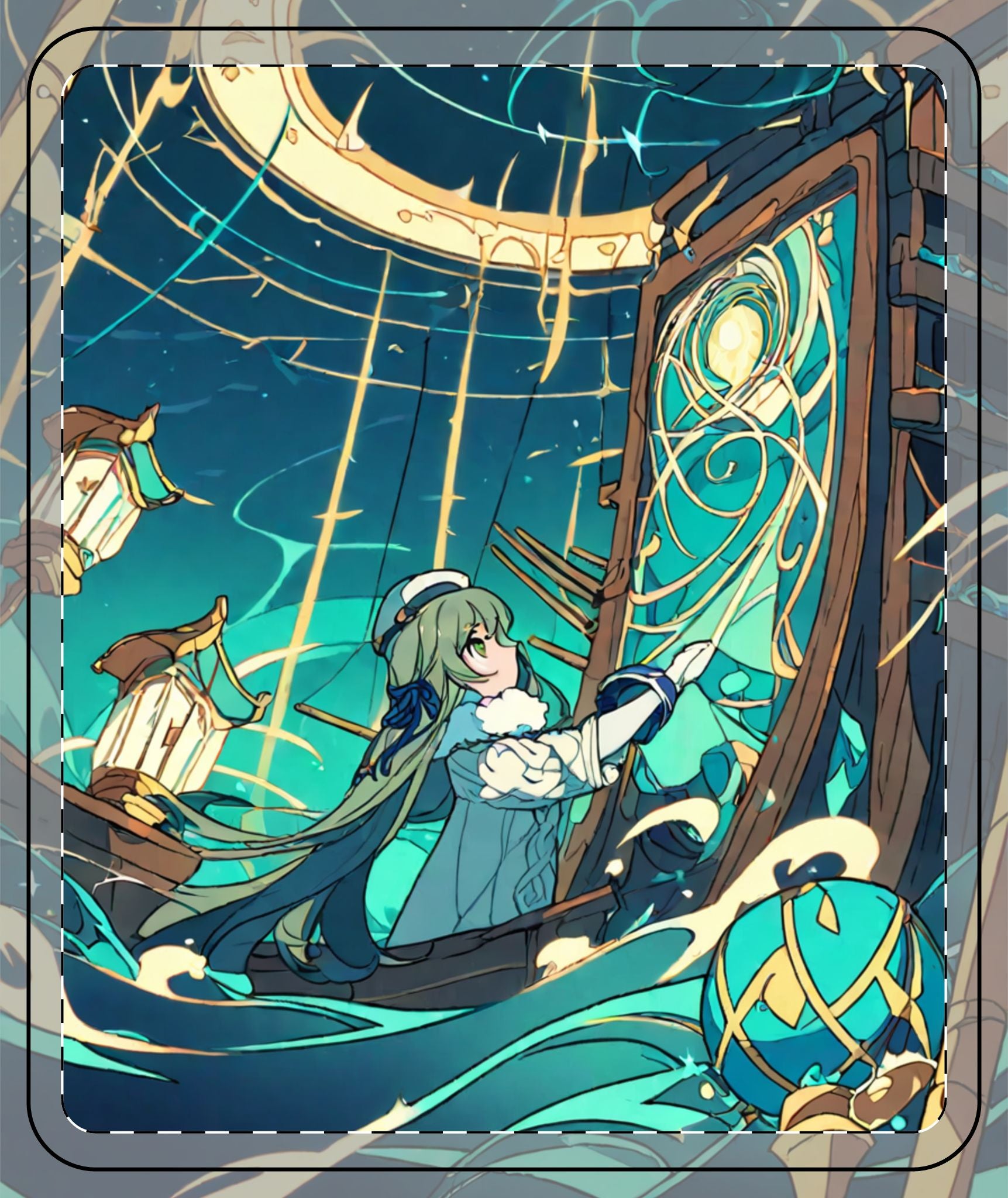 Night Ferry Operator Coat Fleece Throw Blanket